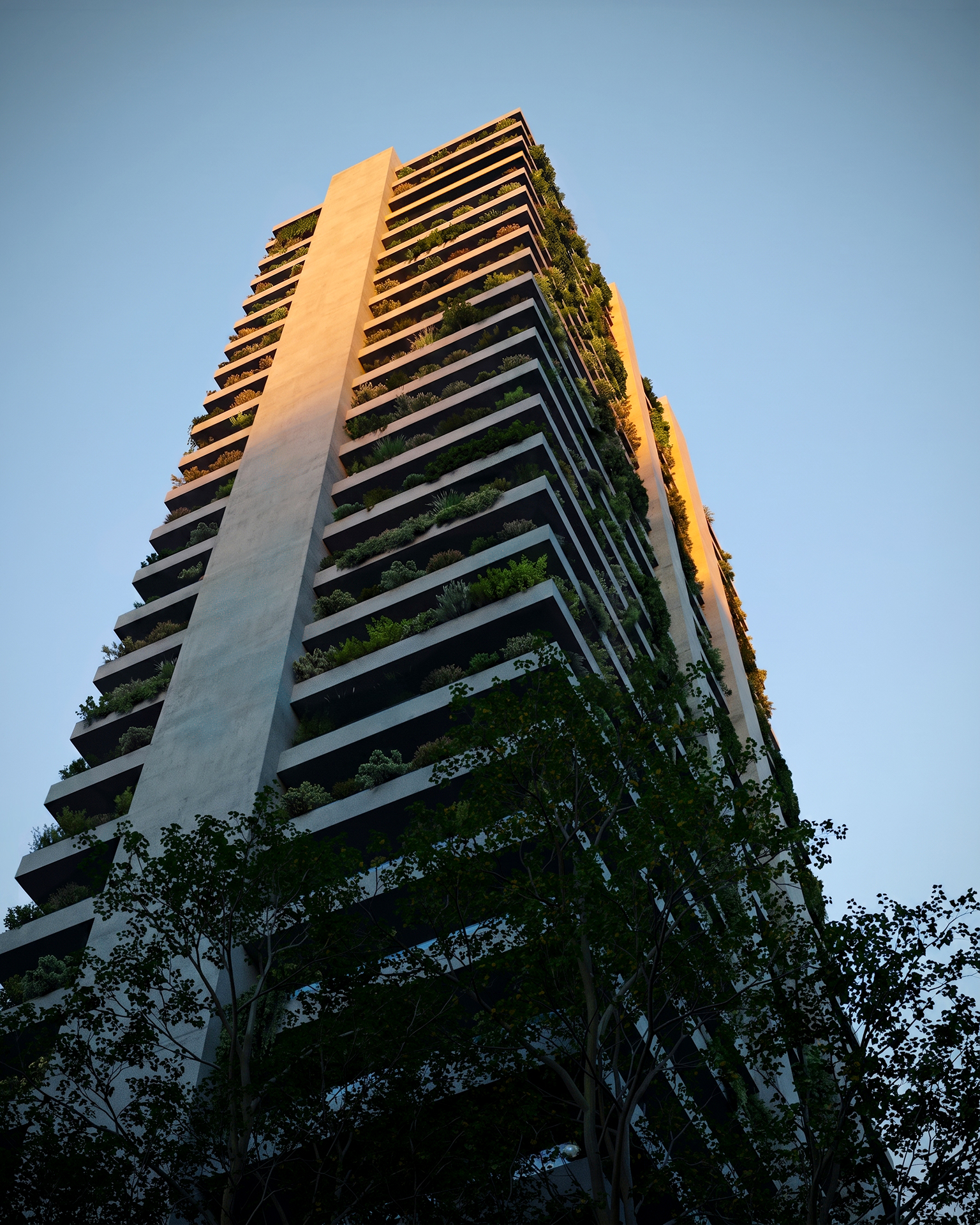 Balconies and façade details
